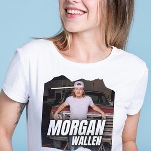 Morgan Wallen Fan Country Music Girl Woman's T Shirt Tee Top Cotton S M L XL